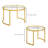 Okafor Glass Top Nesting Coffee Table
