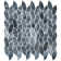 Channing 1-in. x 2.5-in. Elongated Hex Marble Look Polished Natural Stone Wall & Floor Mosaic Tile
