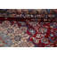 Tapis décoratif en laine rouge de conception unique 9 pi 11 po x 12 pi 6 po noué à la main
