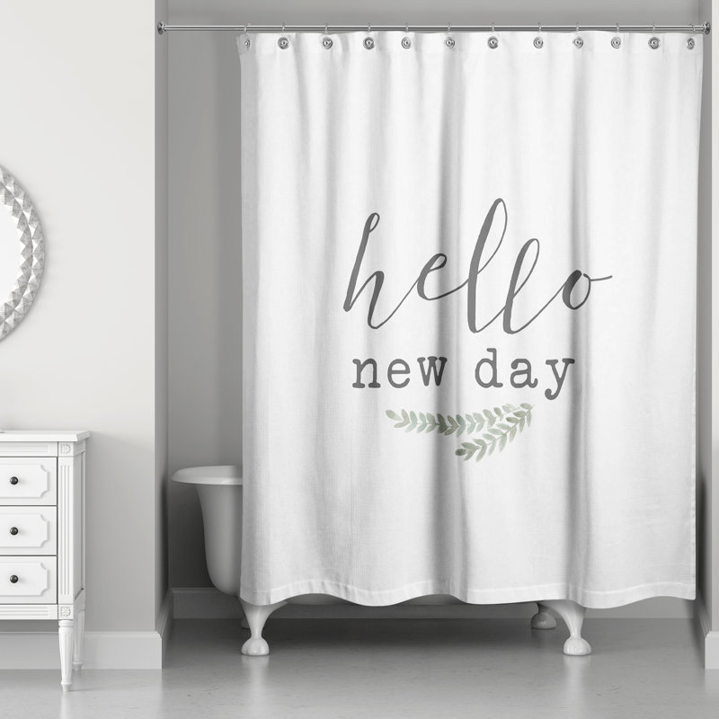 Rideau de douche Hello New Day