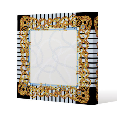 Chains Slim Style Canvas Print, 15mm Slim Real wood.