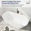 Baignoire de trempage autoportante ovale L 63 po x l 28 po, certifiée Cupc, d'inspiration spa pour les salles de bain modernes