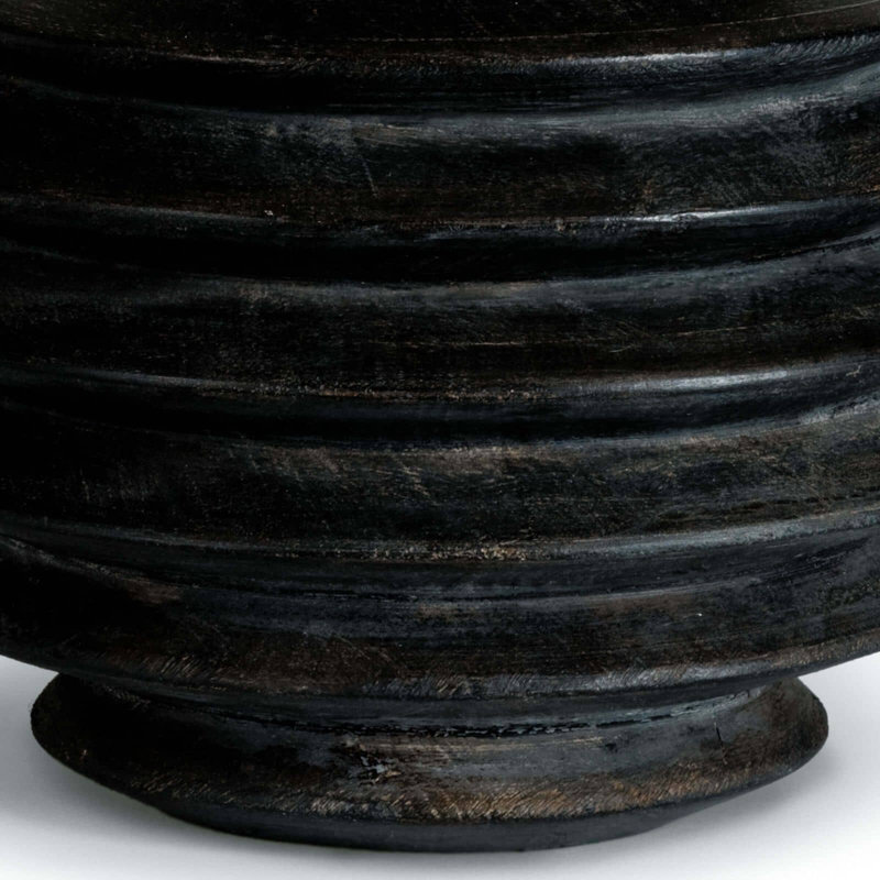 Accordion Table Lamp Round, Ebony