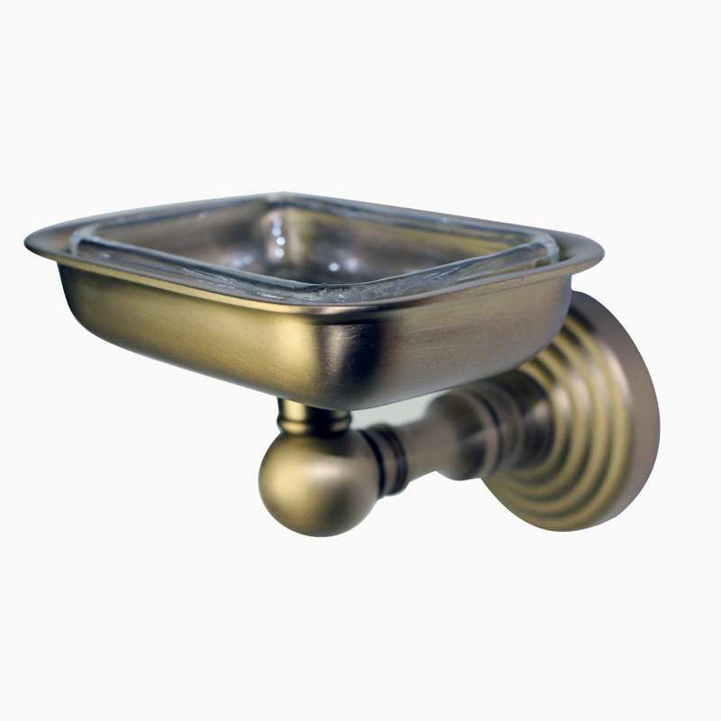 Beresford Soap Dish, Antique Brass