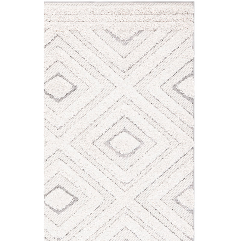 Tapis d'intérieur / extérieur à motif géométrique Amrou Performance, Rectangle 4 pi x 6 pi