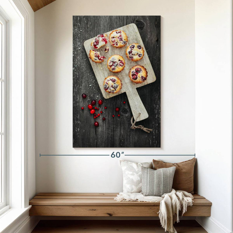 Yarlin Cranberry Muffin Dessert, 51" H x 34" W