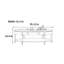 Table basse ovale moderne de luxe moderne