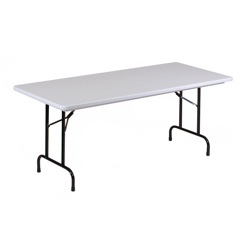 Table pliante rectangulaire en plastique, Granite, H 29 po x L 96 po x l 30 po