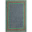 Tapis gris / vert / brun en laine noué à la main 7 pi 10 po x 9 pi 9 po Evan