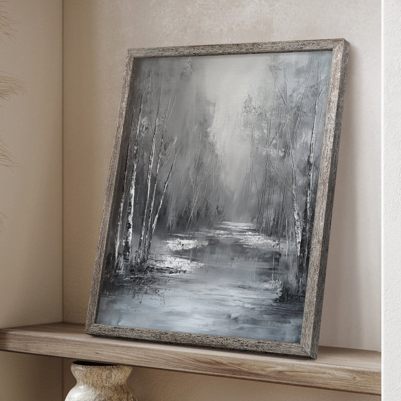 «LANDSCAPES Series Lxxxx», reproduction encadrée - bois massif, H 21 po x l 17 po
