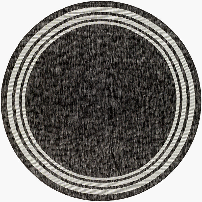 Tapis intérieur / extérieur Agla, Rond 7 pi 10 po