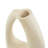 Paper Mache Abstract Curved Decorative Vase with Handle