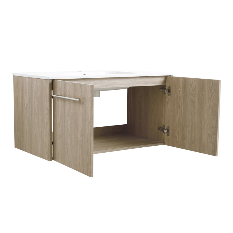Ensemble de meuble-lavabo mural simple 36 po Maraam