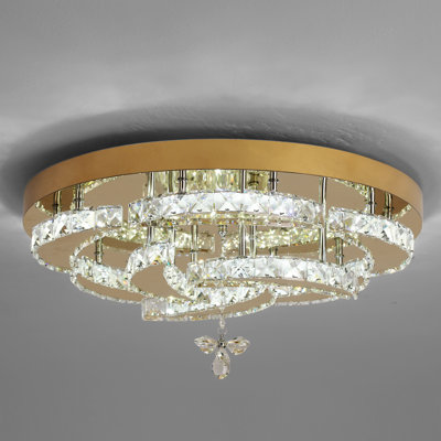 Alachua 8 - Light Crystal LED Chandelier with Crystal Accents