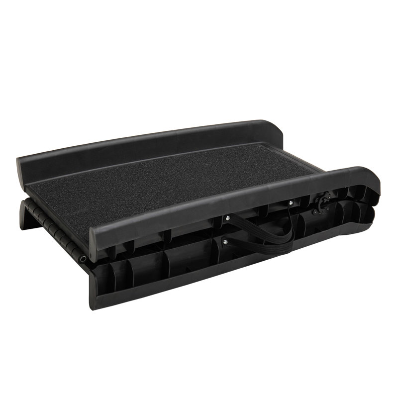 Rampe pliable pour animaux hors route - noire, robuste et fiable, support de poids de 90 kg, antidérapante, compacte, facile à manipuler et à ranger, facile à transporter et à transporter.