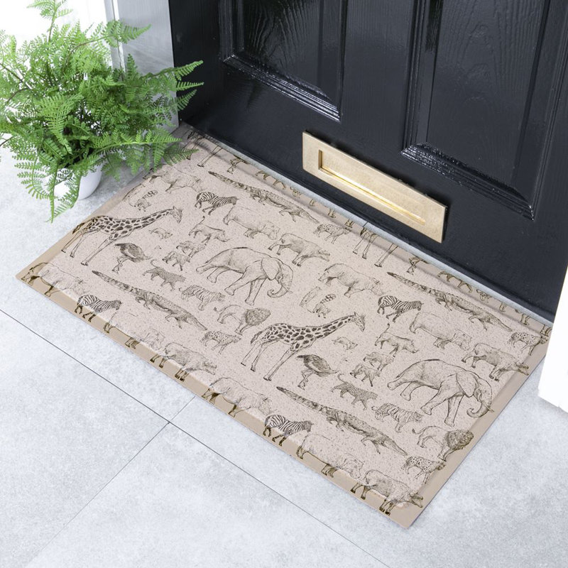 Non-Slip Animal Print Indoor & Outdoor Doormat