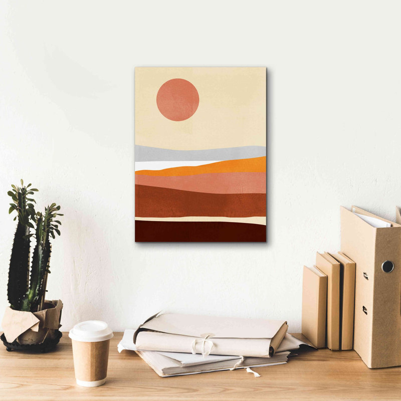 «Sunseeker Landscape II» par Victoria Barnes, estampe numérique sur toile, H 16 po x l 12 po x P 0,75 po