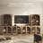 Modern 6-Piece Modular TV Stand Set Jagger Series 1A2F, Camel-915551352