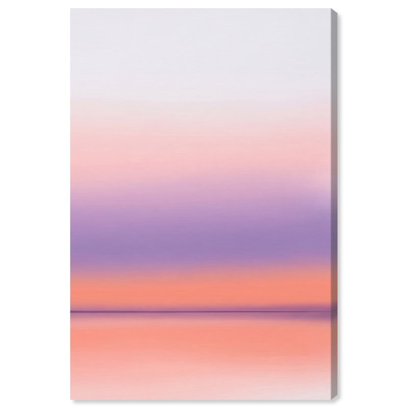 Peach Coastline Print by Oliver Gal, 15"H x 10"W, Gallery Wrapped
