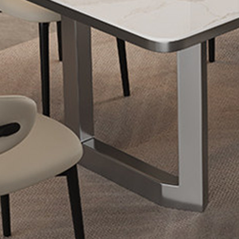 Table de salle à manger en granite à usage domestique, 7, H 29,53 po x L 55,12 po x l 31,5 po