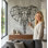 Éléphant géométrique, art mural en métal - décor animalier 3D fabriqué à la main pour le salon, la chambre à coucher ou le bureau - sculpture en fer durable, cadeau de décoration unique