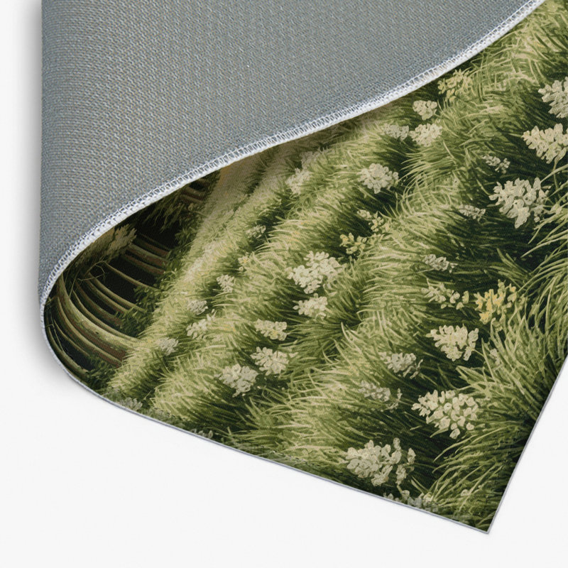 Tapis d'intérieur et d'extérieur vert Nature, Rectangulaire 2 pi x 3 pi