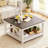 31.5'' Farmhouse Square Coffee Table With Open Storage-1427045955-1427045957
