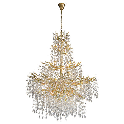 Luxury K9 Real Crystal Branch Chandelier