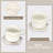 Ceramic Hexagon 6 Piece Coaster Set