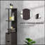 Armoire de rangement de salle de bain haute HOMcom de 54 po, tour à linge autoportante avec tablette à 2 niveaux et tiroirs, organisateur de plancher étroit, brun-129195668