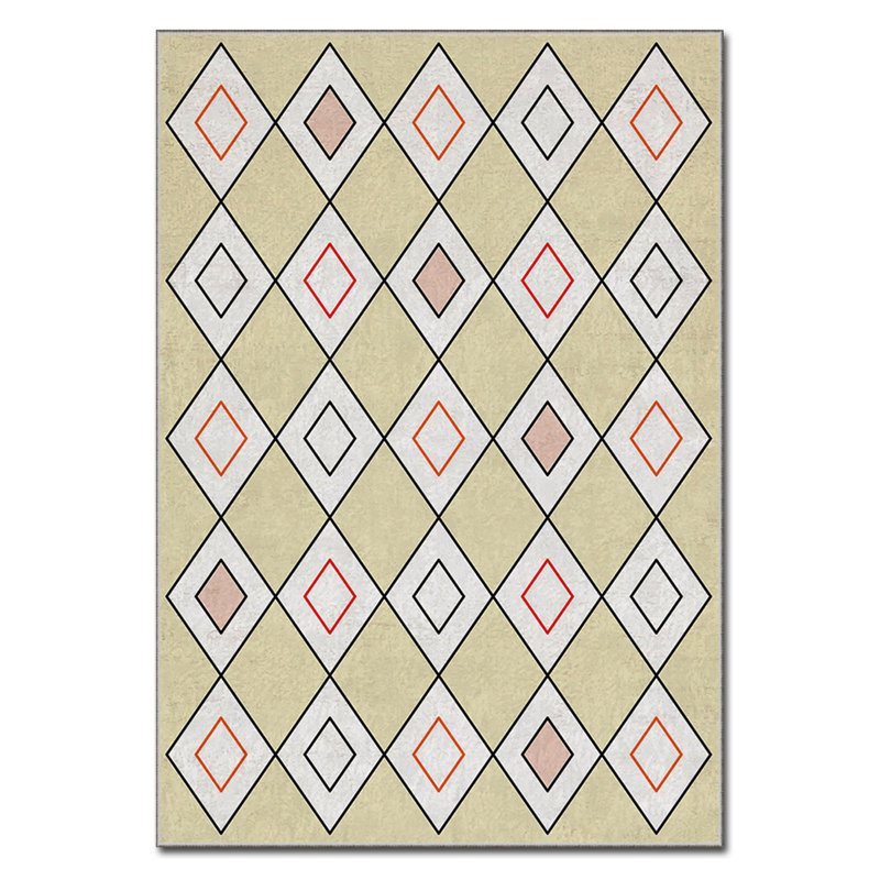 Luxurious Velvet Area Rug, 4.6 x 7.2 Feet | 100% Polyester, 740 g/m² | Non-Slip Felt Dot Underside, Machine Washable | Digital Print Design, Easy to Clean, Perfect for Living Room & Bedroom Décor