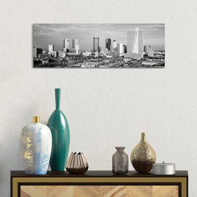 Fort Worth Skyline Cityscape - Wrapped Canvas Panoramic Print