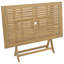  Table de jardin pliable brun clair en bois d'acacia massif