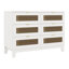 Lit plateforme avec table de chevet et commode avec rangement-990816133