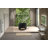 41" Modern Round Deep Solid Surface Freestanding Matte Black Soaking Tub -123515527