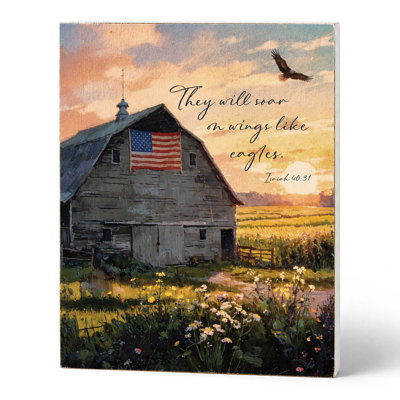 Tabletop Plaque They Will Soar On Wings