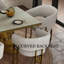 Chaise de salle à manger avec accoudoirs, chaise de salle à manger en forme de tonneau Boucle Barrel blanc de luxe avec pieds en U brossés pour la cuisine, la chambre à coucher et la salle de maquillage