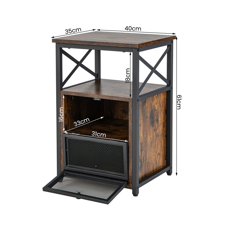Lievens 40 cm W Bedside Table