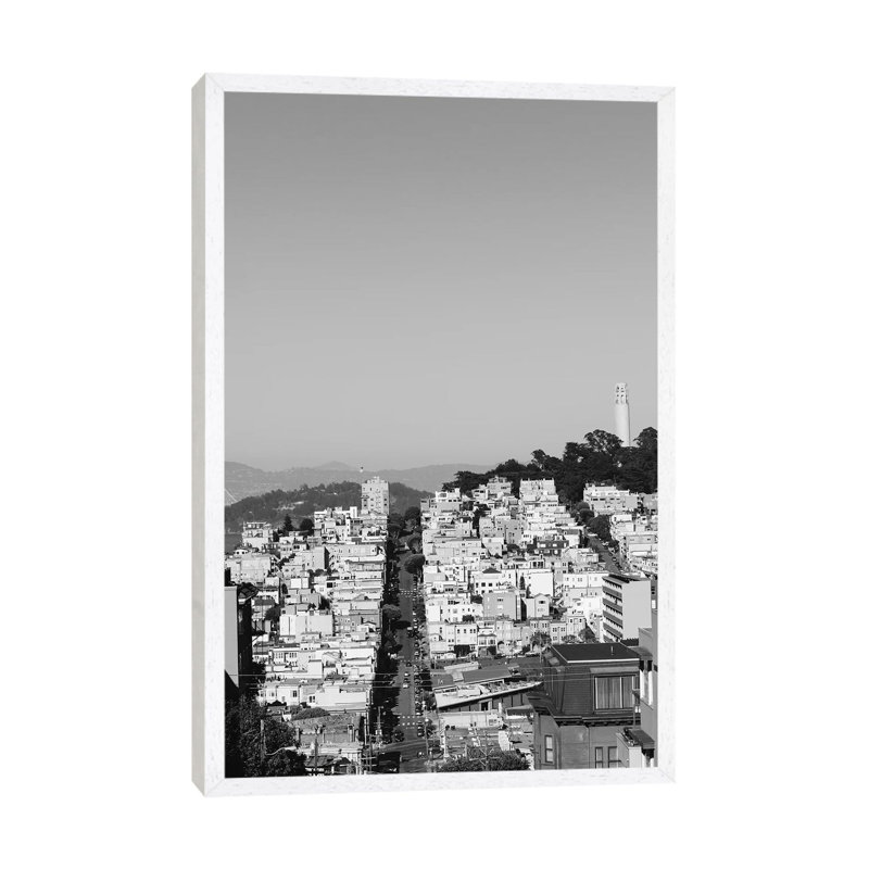 San Francisco XVII by Bethany Young - Print on Canvas, 66.04cm H x 45.72cm W x 3.81cm D, White Framed