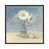 Toile avec cadre en bois brun classique