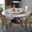 Modern simple supercrystalline round table set-103252291