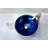 ANZZI Meno 16.5'' Lustrous Blue Tempered Glass Circular Bathroom Sink