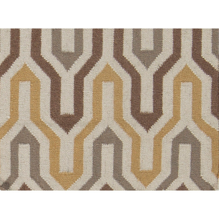Robby Flatweave Wool Chevron Indoor Rug, Rectangle 3'6" x 5'6"