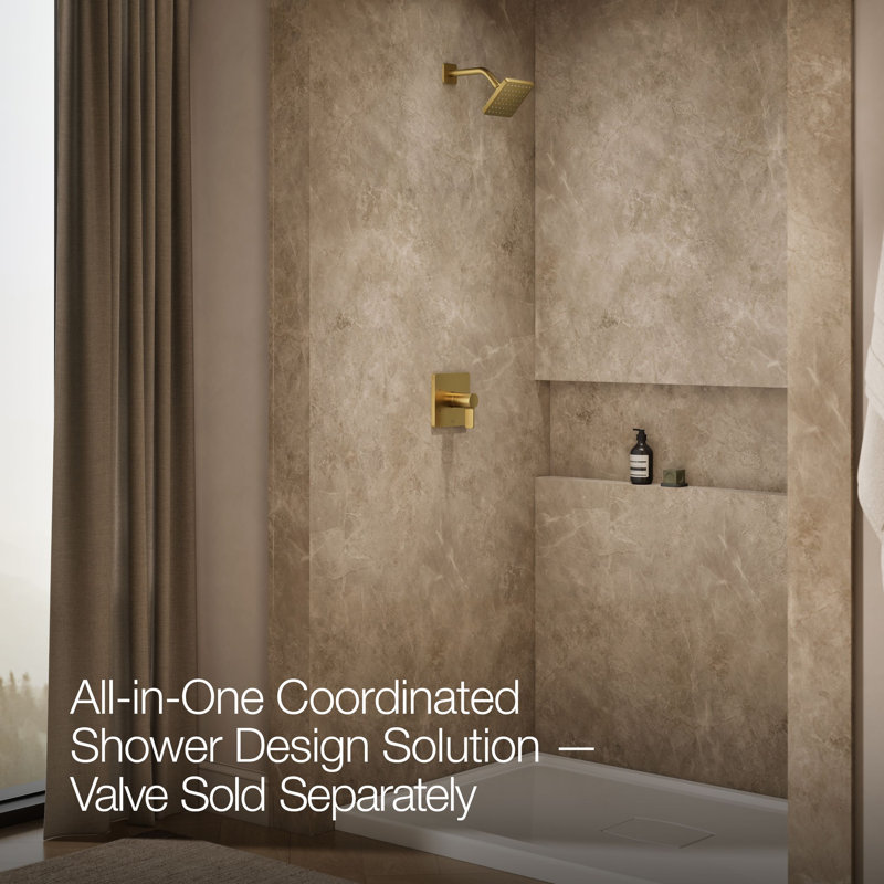 Parallel™ Rite-Temp Shower Trim, Vibrant Brushed Moderne Brass
