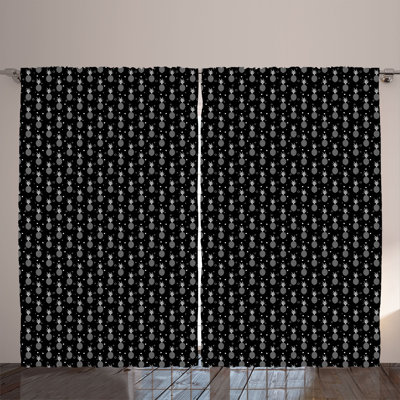 Polyester Semi Sheer Curtain/Drape Pair