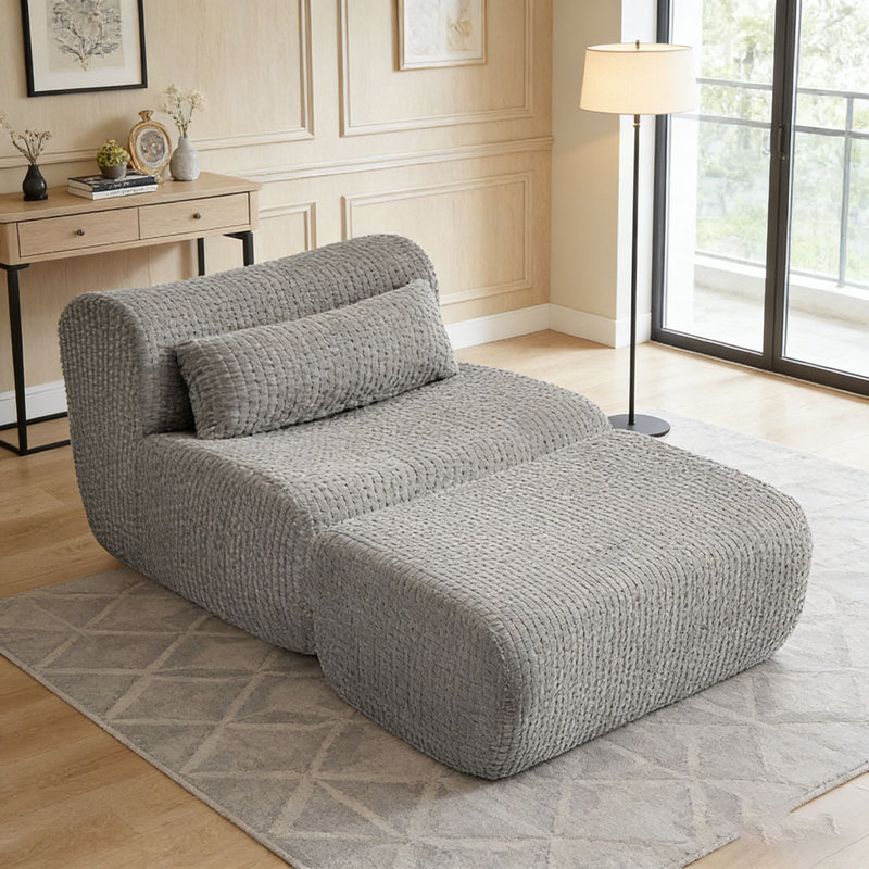 Chaise d'appoint moderne, Gris