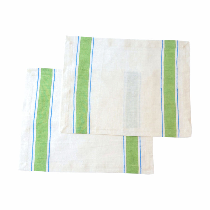Napperons Leher - vert (ensemble de 2), Vert