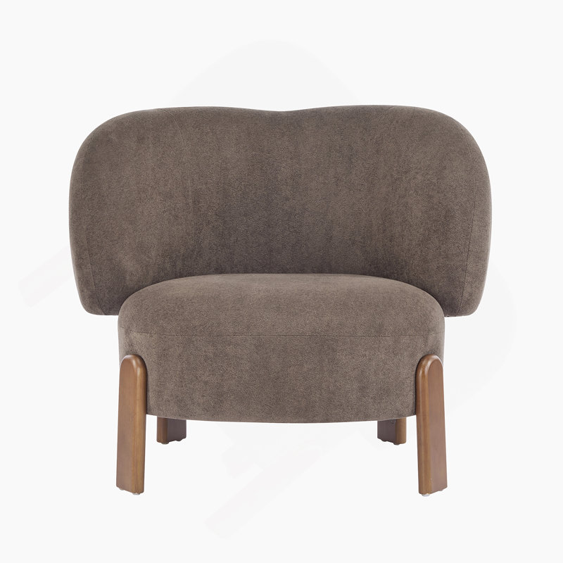 Fauteuil à oreilles Cozy, Marron foncé