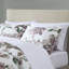 Grand édredon et drap - 100% lit taupe à motif floral avec draps mauve-118739998