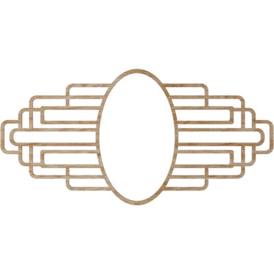 Médaillon de plafond en bois ajouré Elizabeth